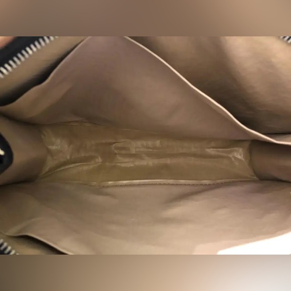 Rare🦄Authentic Christian Dior Trotter Clutch Hand Bag Purse Canvas Leather Blue - Picture 7 of 10